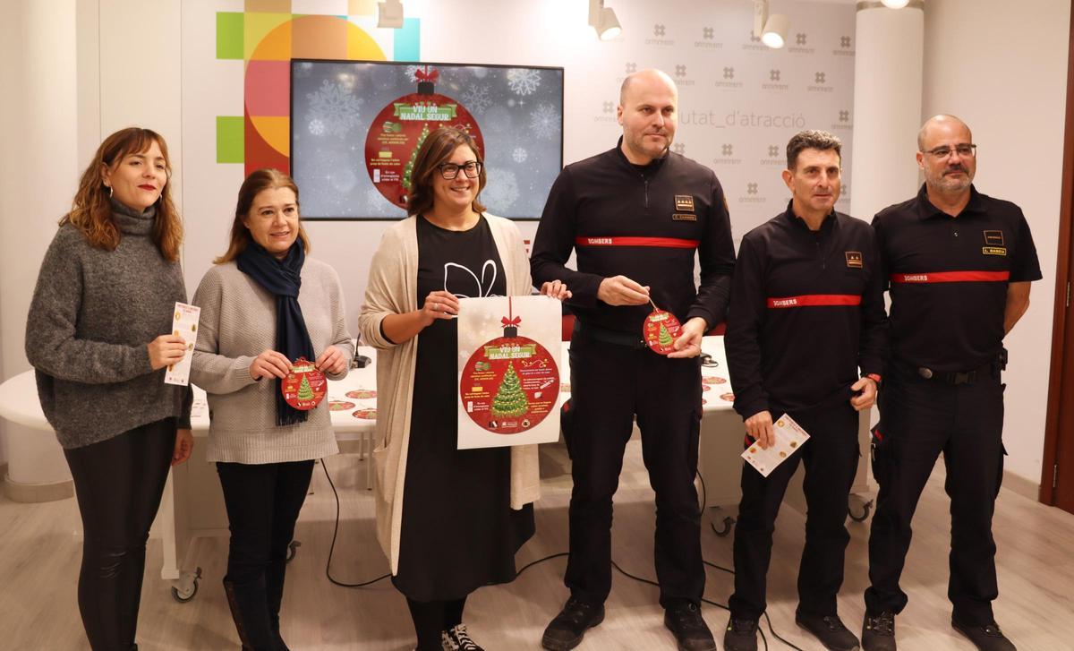 Presentación de la campaña "Viu un Nadal segur" en Ontinyent.