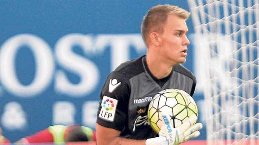 Timon, durante un partido con el Mallorca.