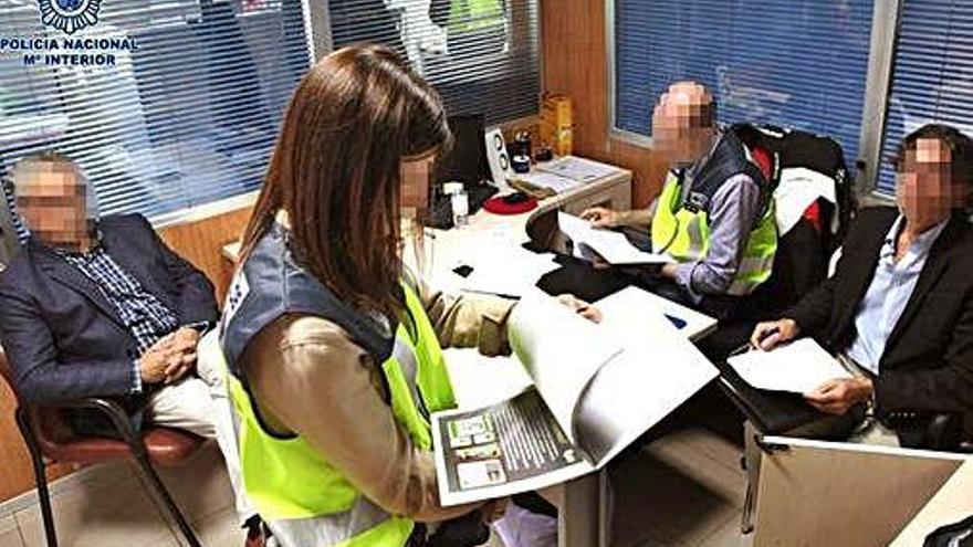 Un momento del registro, en Zaragoza.