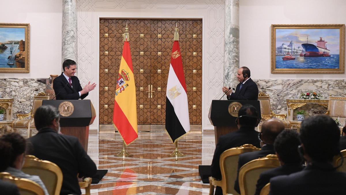 Spanish Prime Minister Pedro Sanchez visits Egypt