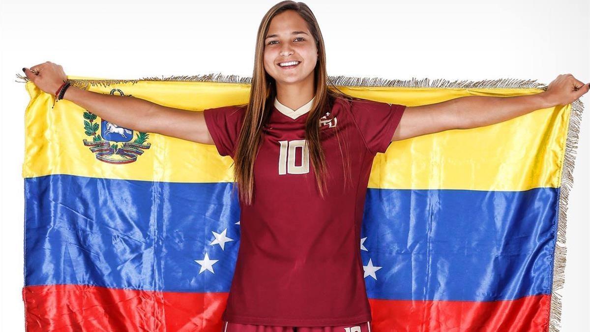 Deyna Castellanos, la estrella del fútbol femenino venezolano.