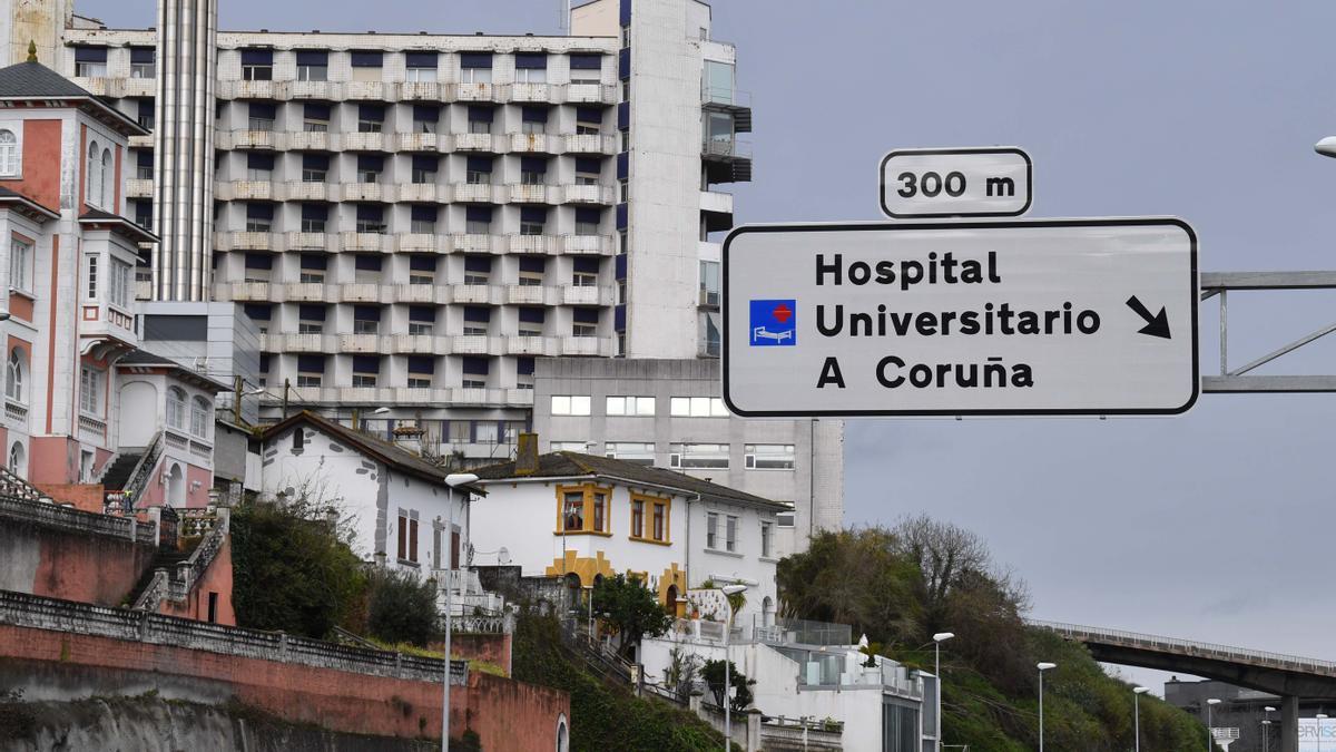 Vista exterior del Hospital de A Coruña.