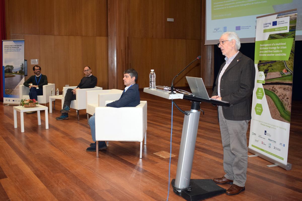 La intervención del alcalde en la jornada.