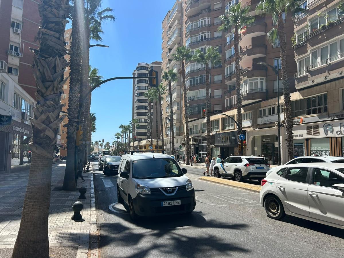 Avenida Cánovas del Castillo en La Malagueta