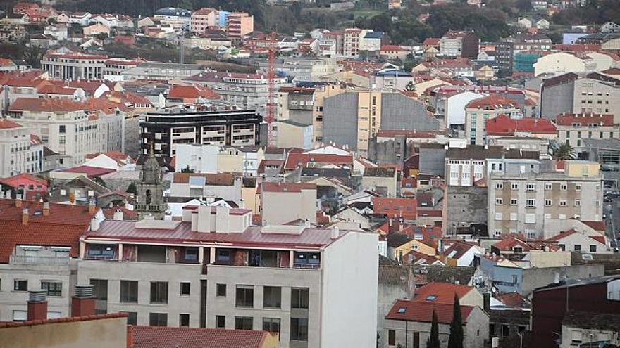 Vista urbana de Cangas.