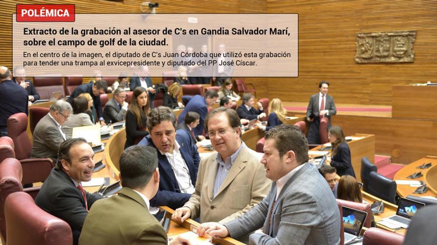 Grabación | Extracto de los audios del asesor de C’s en Gandia Salvador Marí