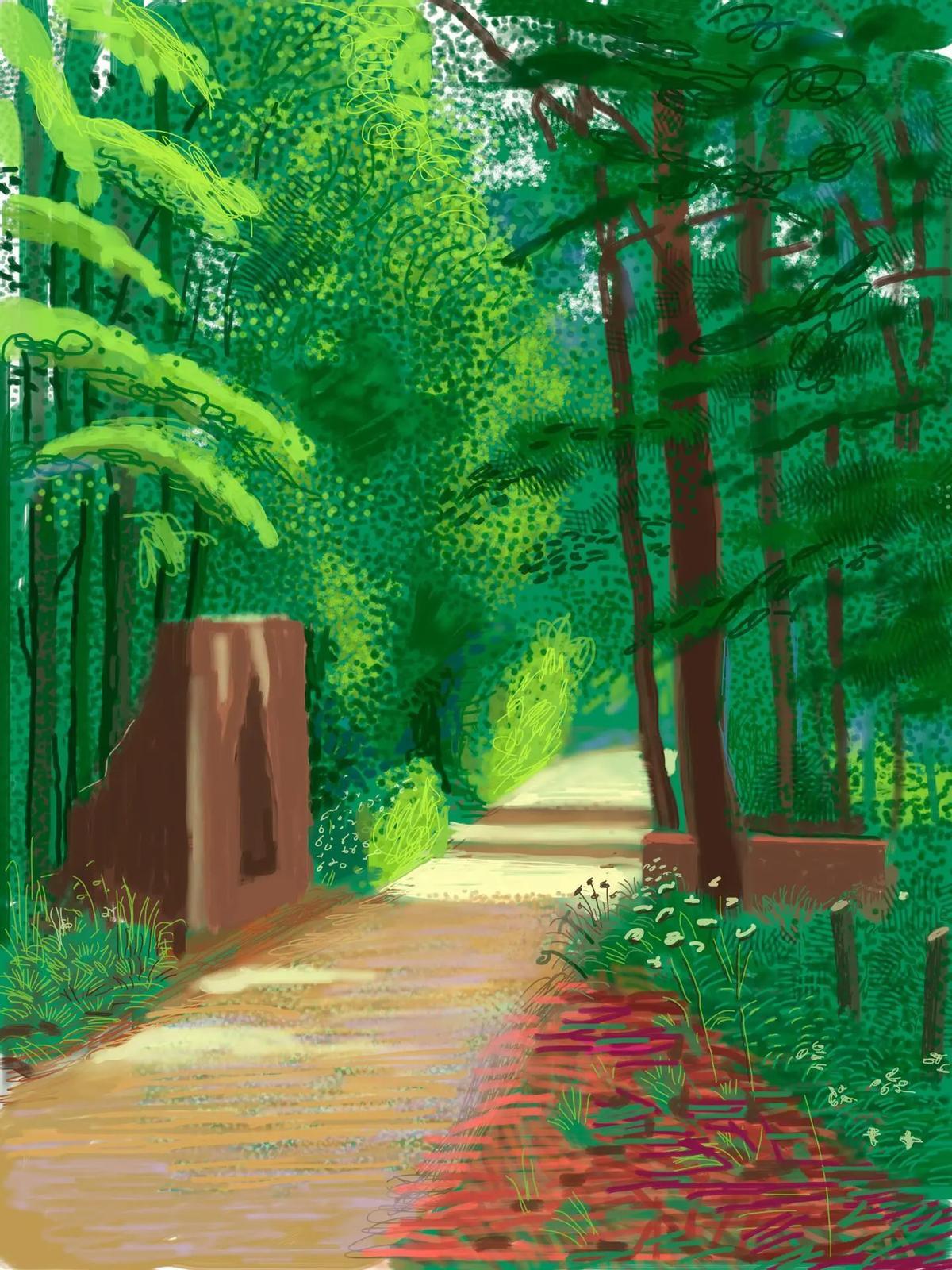 0326 The Arrival of Spring in Woldgate 2 June, de David Hockney