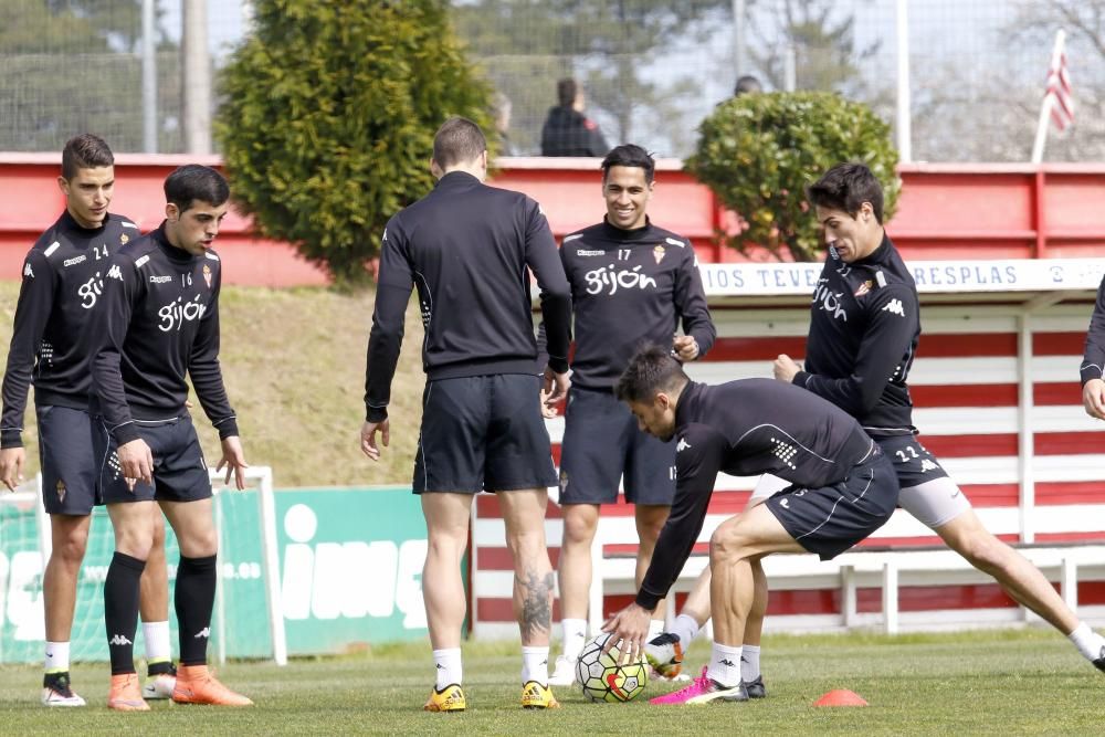 Entrenamiento del Sporting