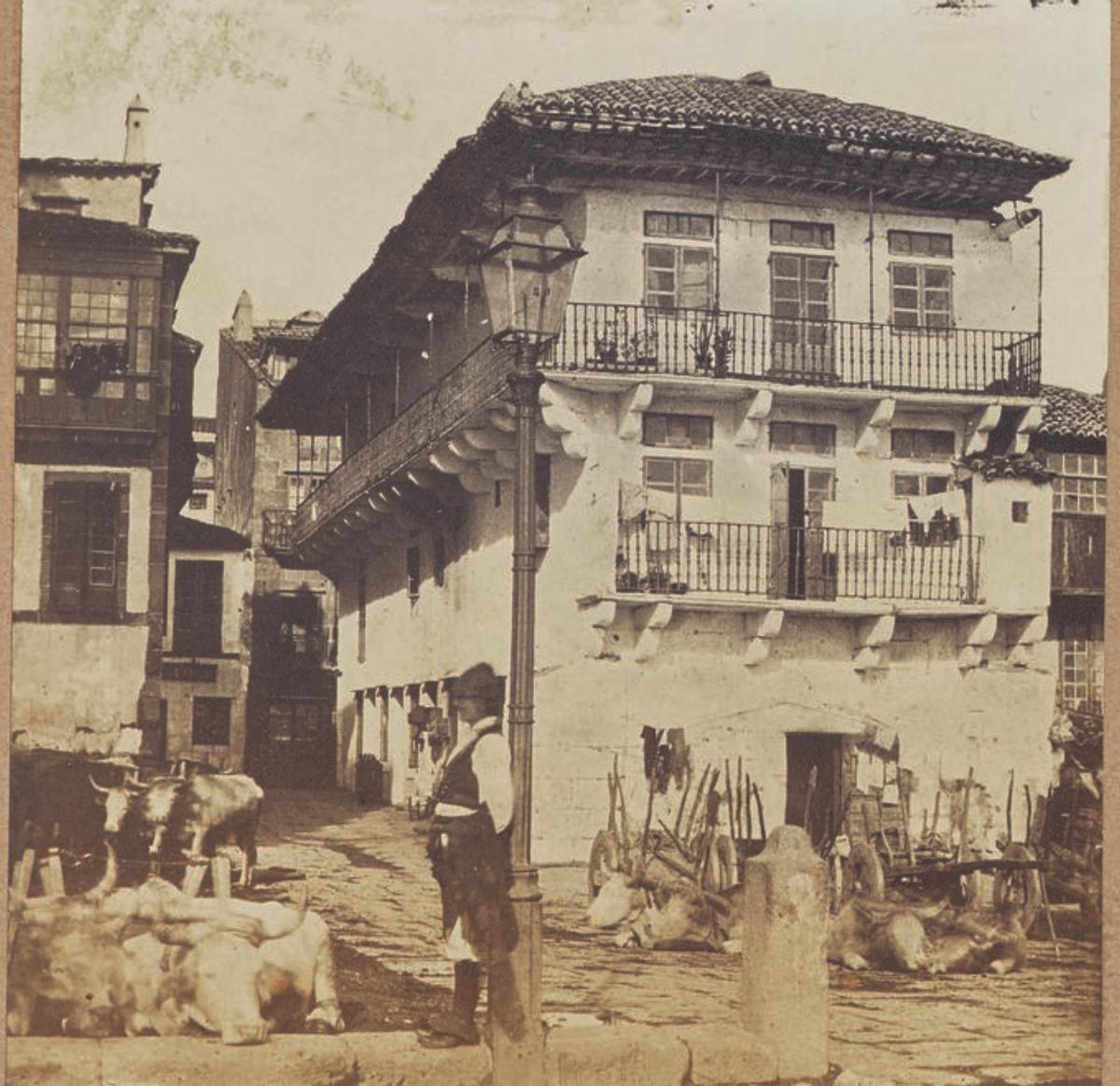 La primera imagen de A Coruña y plano de Xosé Lois Martínez con la ubicación.  | // SIR JOHN JOSCELYN COGHILL / X.L.M.
