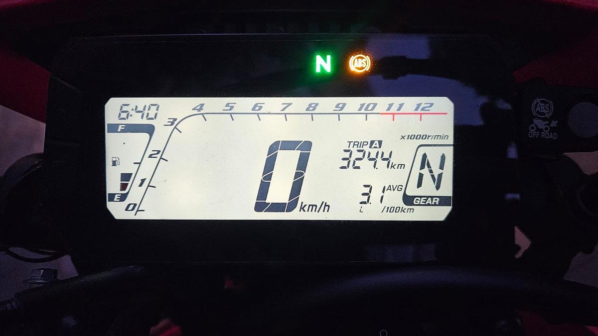 Pantalla LCD de la Honda CRF300L