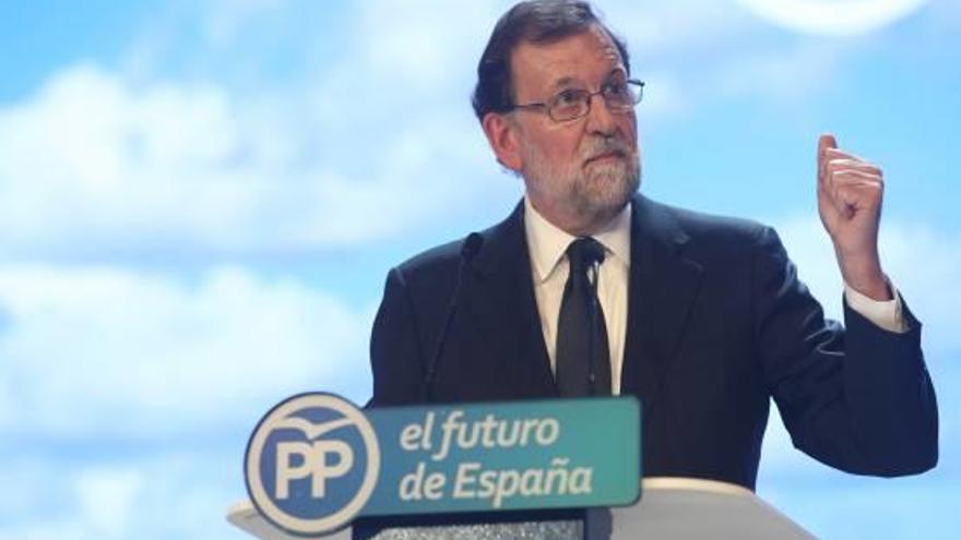 Mariano Rajoy, durant el seu darrer discurs com a president del PP