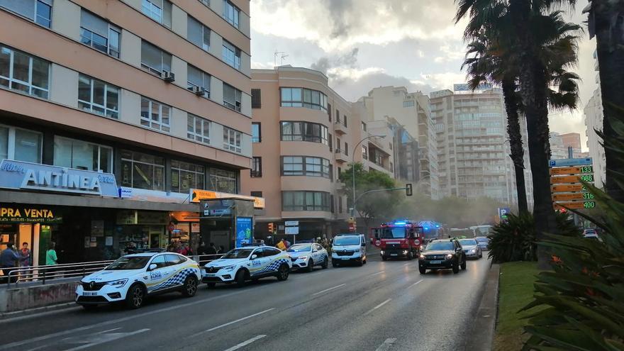 Incendio en la Casa Gallega de las Avenidas de Palma