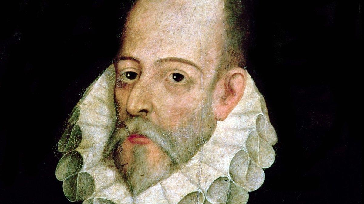 Retrato de Miguel de Cervantes atribuido a Juan de Jáuregui. 