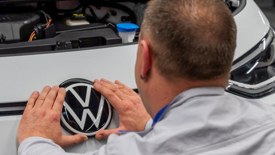 Una cadena de producciÃ³n de Volkswagen.