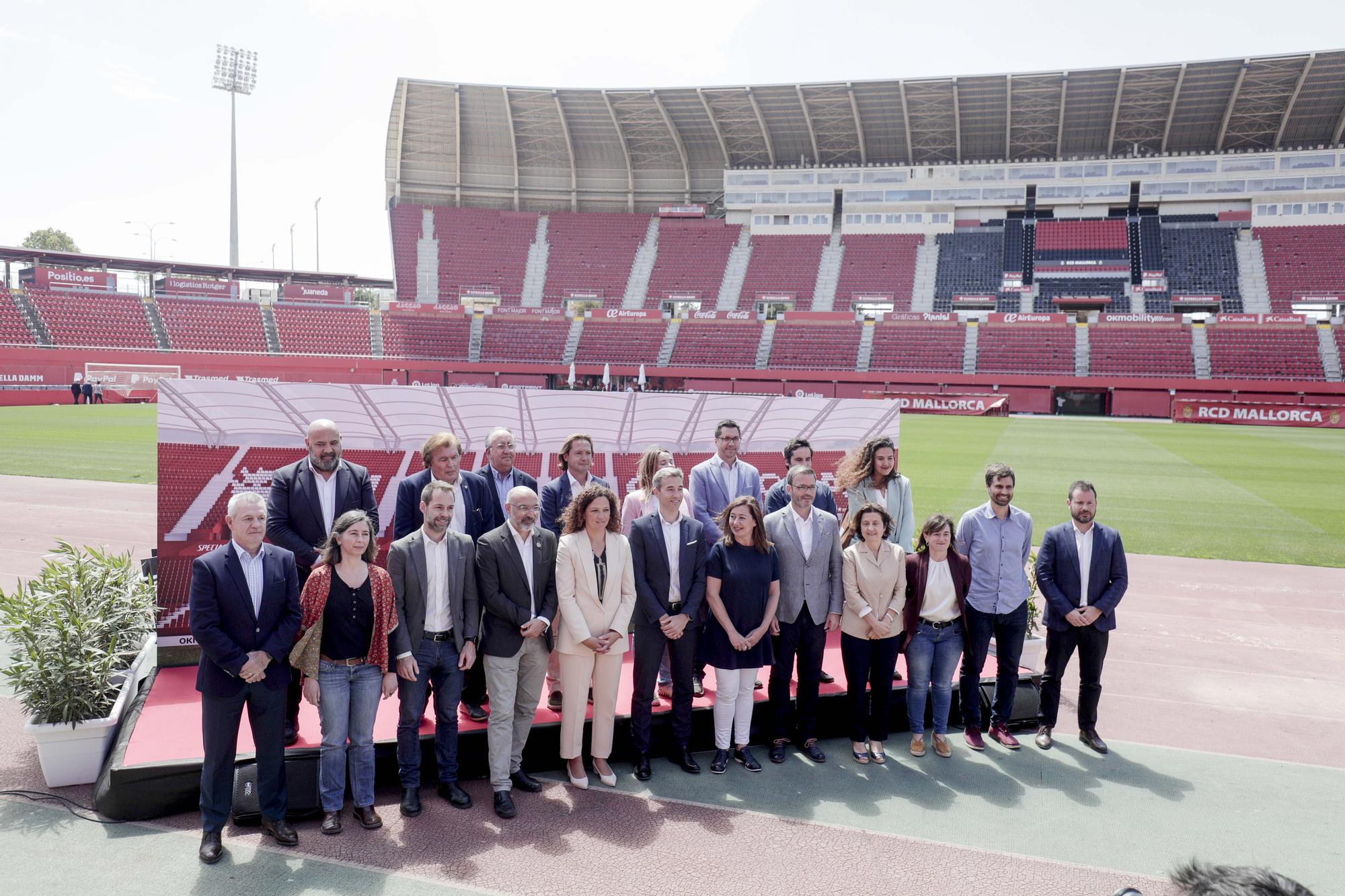 Presentación de las obras de remodelación del estadio de Son Moix