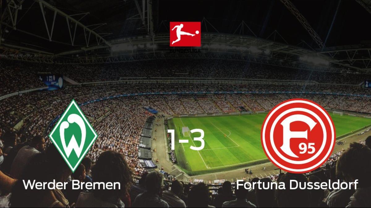 El Fortuna Düsseldorf vence en el Weserstadion al Werder Bremen (1-3)