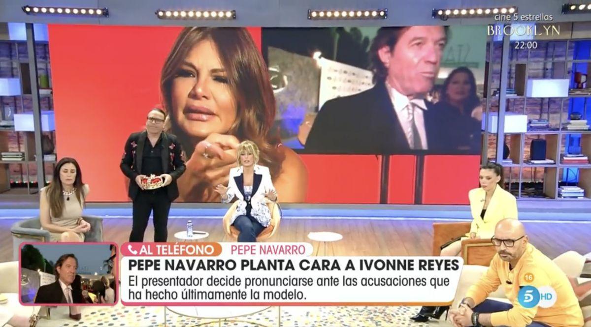 Un momento de la intervención de pepe navarro en 'Viva la vida'.