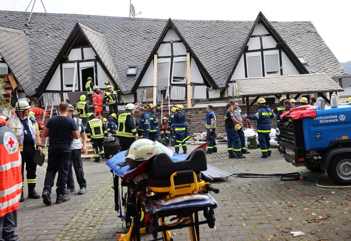 El derrumbe de un hotel en Alemania mata a dos personas