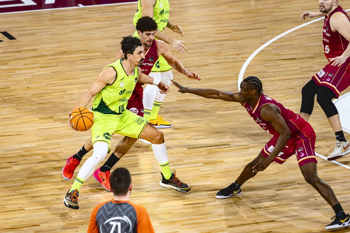 Partido de la novena jornada de la Liga Endesa entre Lleida y Unicaja