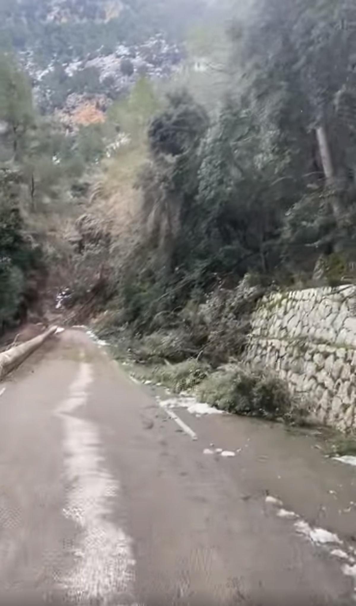 Borrasca Juliette en Mallorca: El Consell necesitará meses para restablecer la normalidad en las carreteras de la Serra de Tramuntana