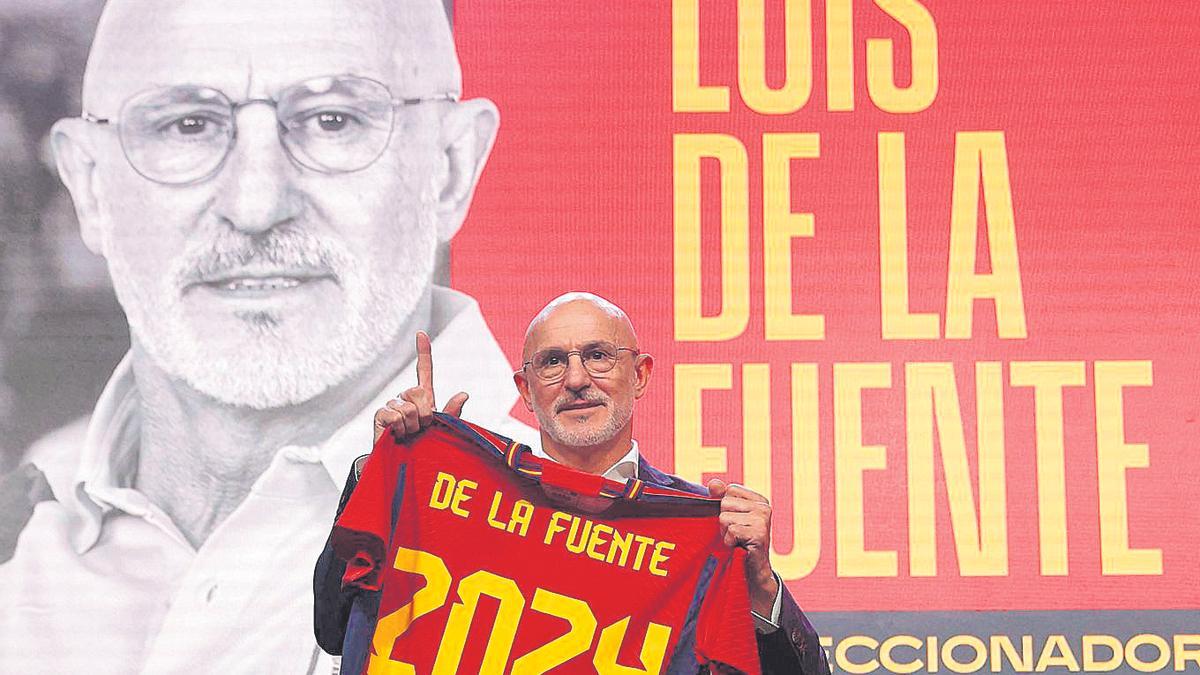 De la Fuente, el día de su presentación como nuevo seleccionador nacional de fútbol en Las Rozas, Madrid. JUAN CARLOS HIDALGO / EFE