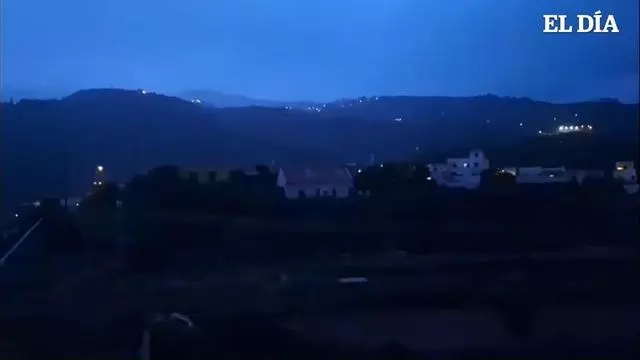 Actividad eléctrica en el norte de Tenerife