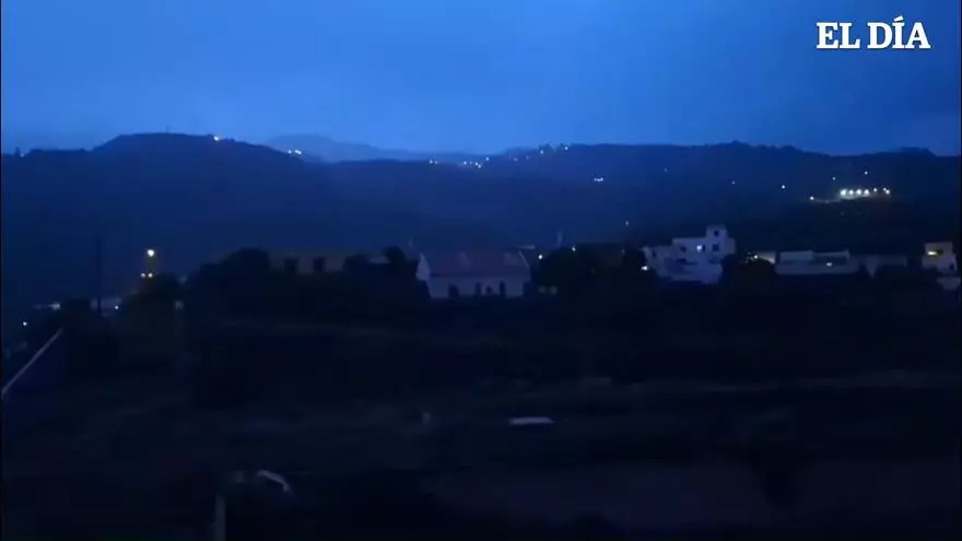 Actividad eléctrica en el norte de Tenerife