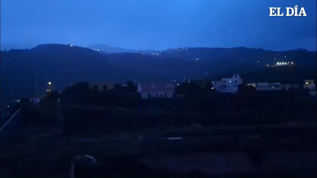 Actividad eléctrica en el norte de Tenerife
