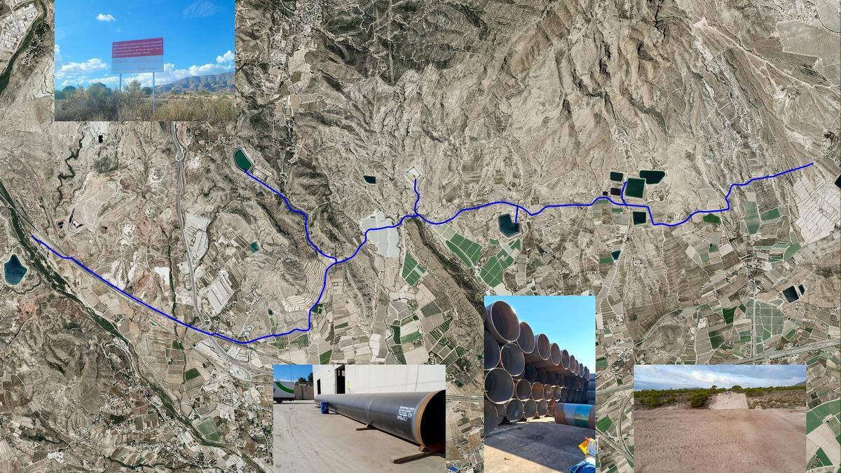 El trasvase del Vinalopó, que se encuentra en fase de ejecución, comienza en el municipio de Monóvar y finaliza en Agost.