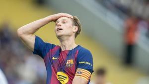 Frenkie de Jong, durante un partido con el Barça de esta temporada.