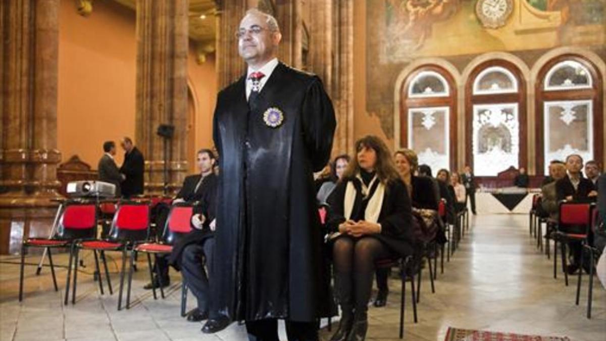 Pablo Llarena, el 2 de febrero del 2011, al asumir la presidencia de la Audiencia de Barcelona, su destino antes del Tribunal Supremo.