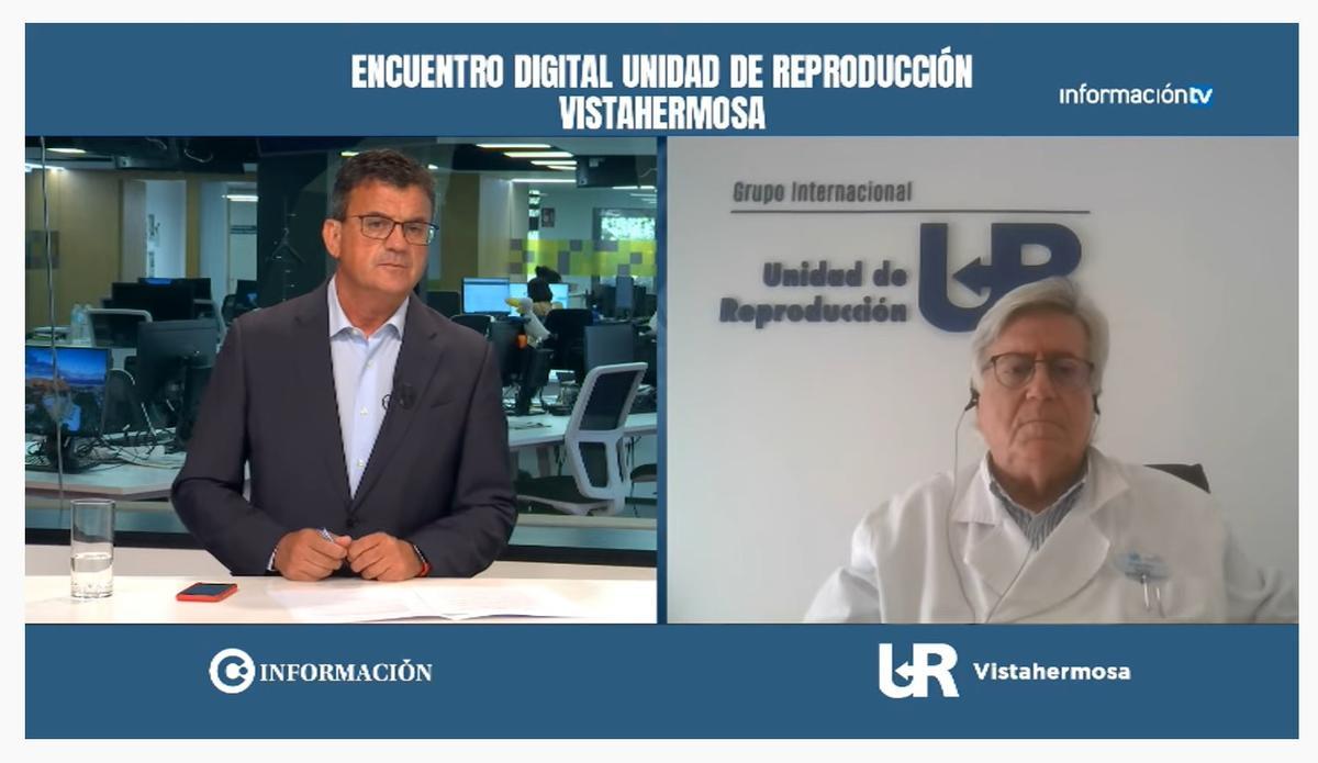 Un momento del encuentro digital con el Dr. José López Gálvez.