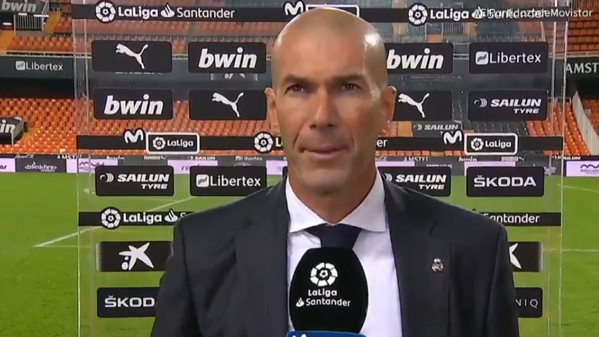 Zidane: ''Como siempre, la culpa es mía porque soy el entrenador"