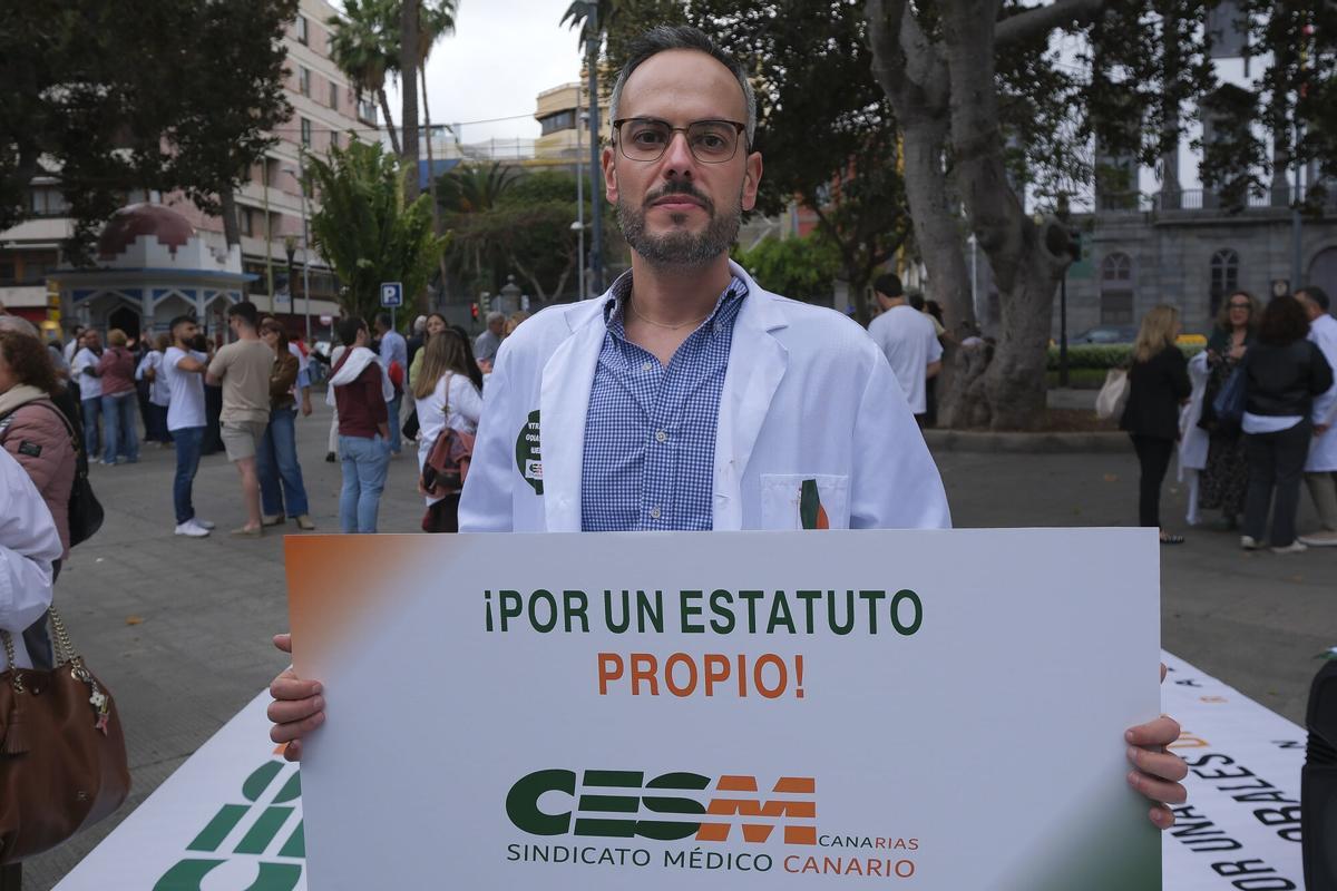 Manifestación de médicos en Las Palmas de Gran Canaria Manifestación de médicos en Las Palmas de Gran Canaria