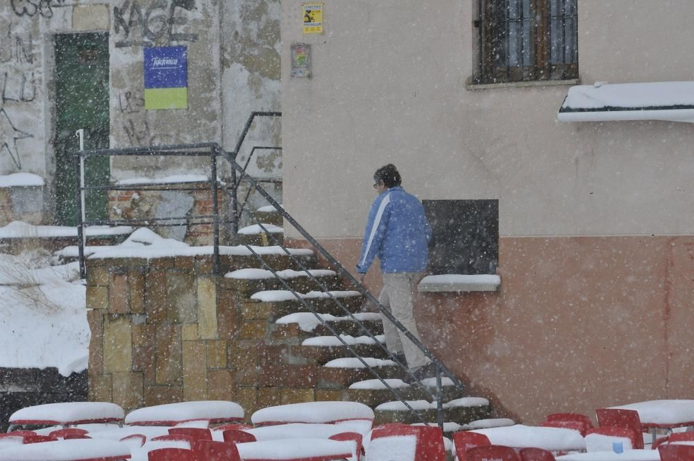 Asturias bajo el primer manto de nieve del año