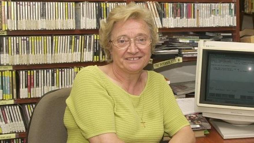 Maria Carme Grauvilardell, el 2001, quan la biblioteca va celebrar els seus 50 anys