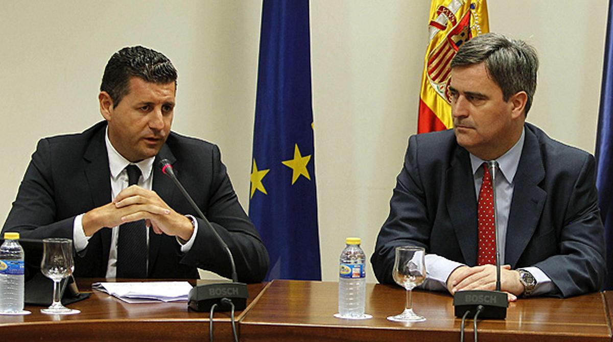 El president del Girona, Joaquín Boadas, i el de la LFP, Javier Tebas, denuncien intents de suborn en diversos partits.