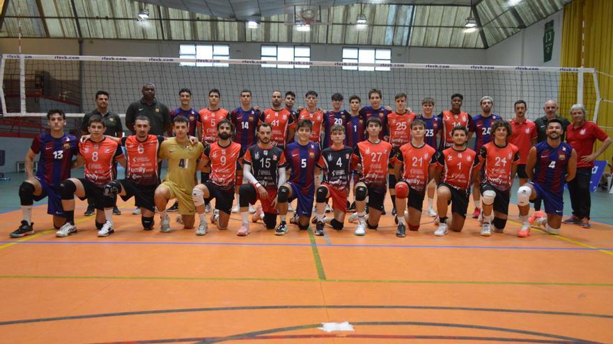 Victoria del Familycash Xàtiva voleibol contra el FC Barcelona