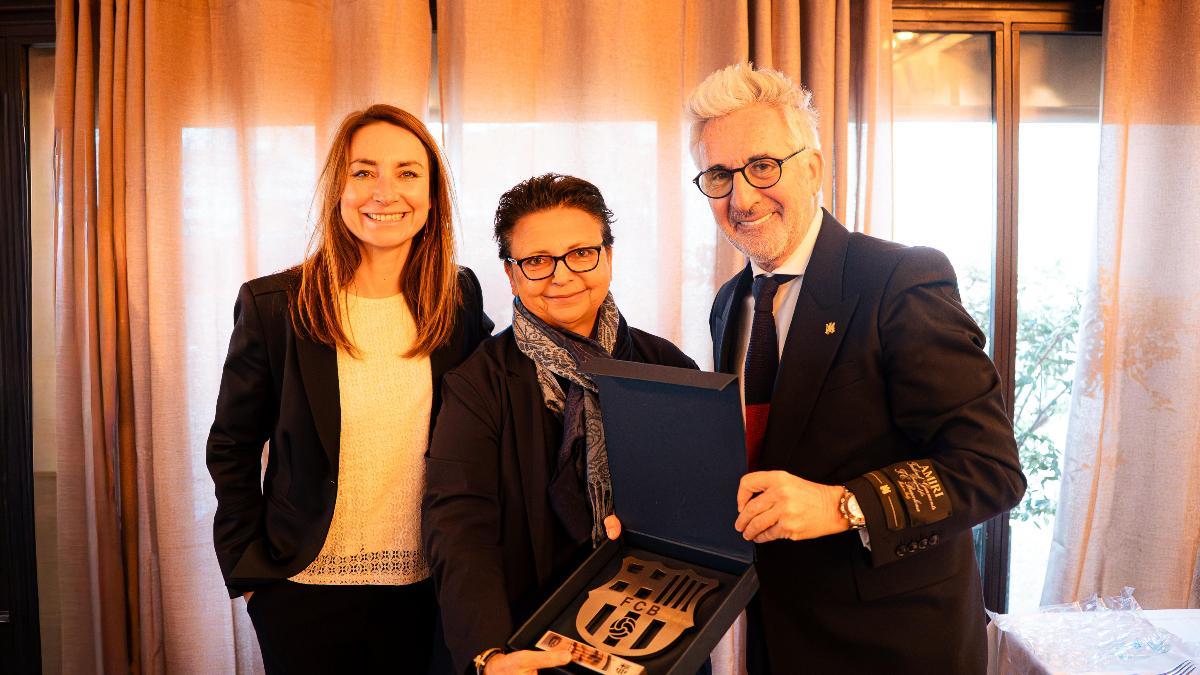 Xavi Puig, en la comida de directivas con el Paris FC