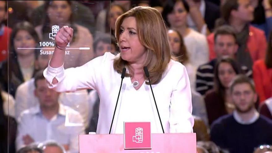 Vídeo / Susana Díaz quiere liderar un PSOE "que vuelva a ganar"