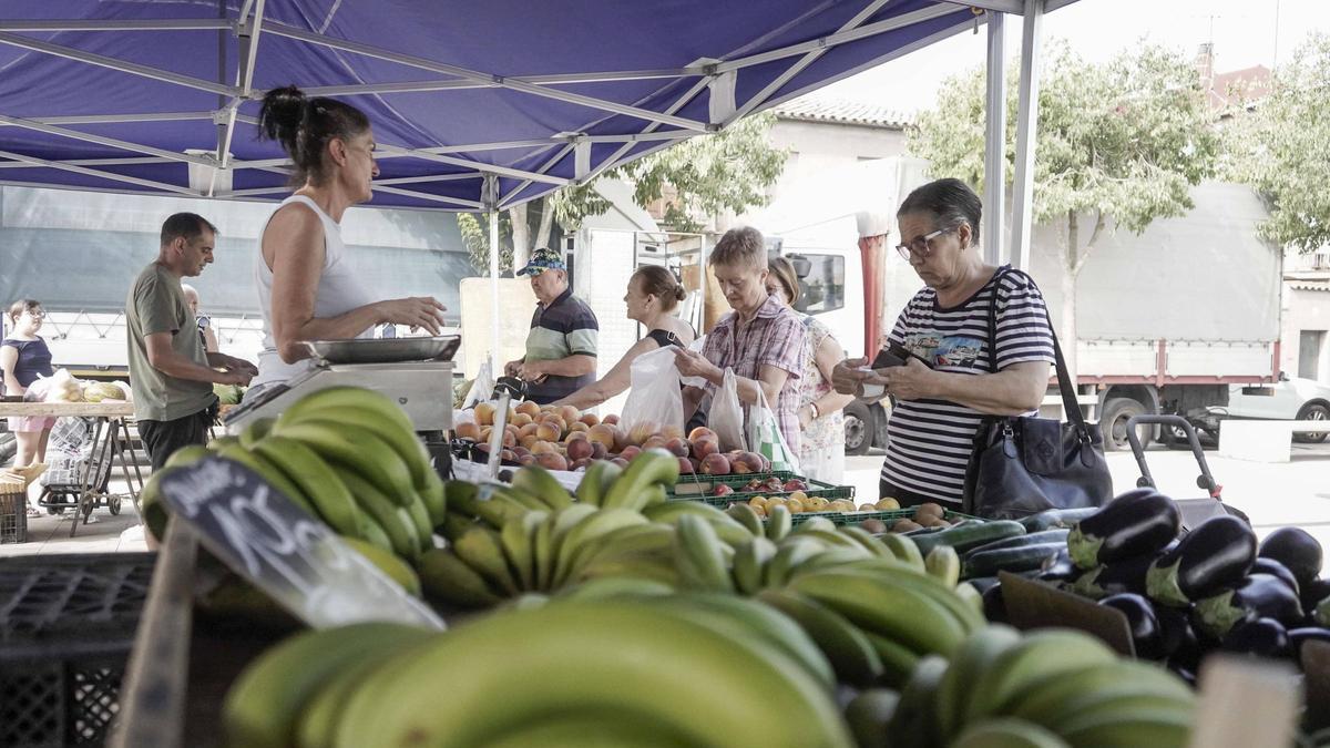 Mercat de la Mion de Manresa, ahir