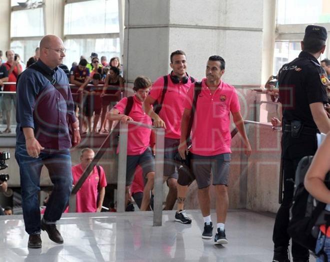 El viaje del Barça a Castellón, en imágenes