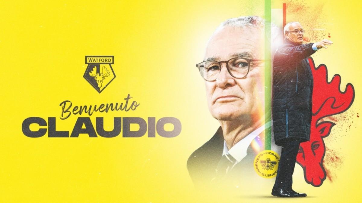 Claudio Ranieri, nuevo entrenador del Watford