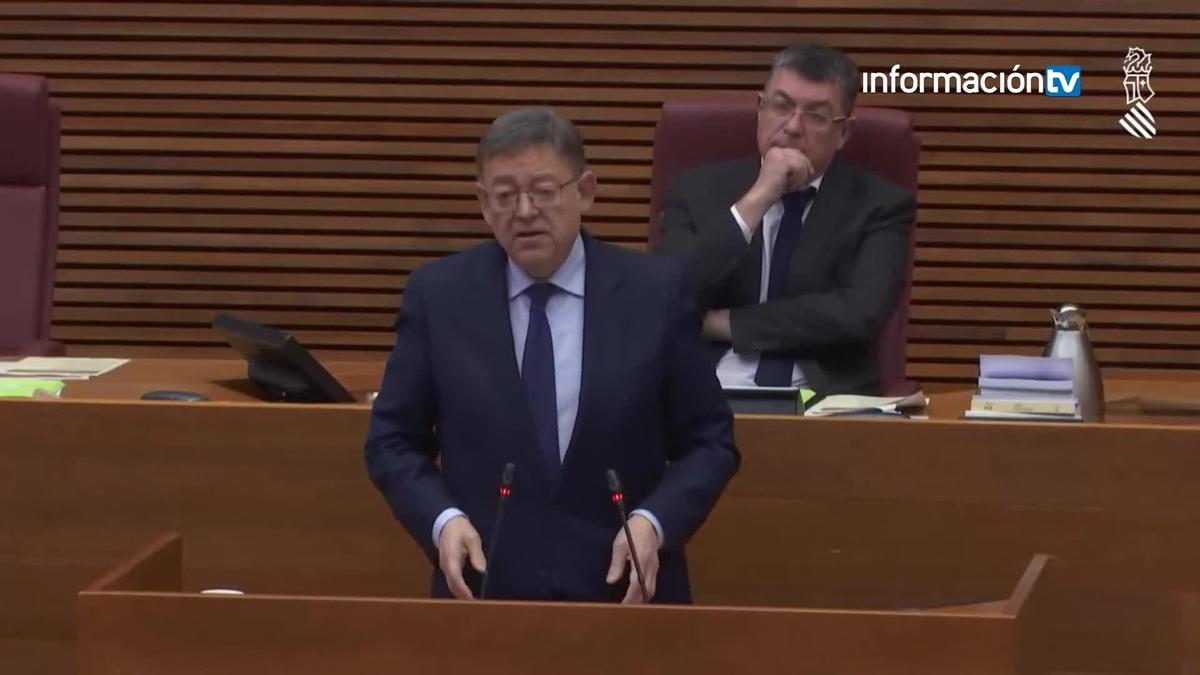 Sesión de control de les Corts Valencianes