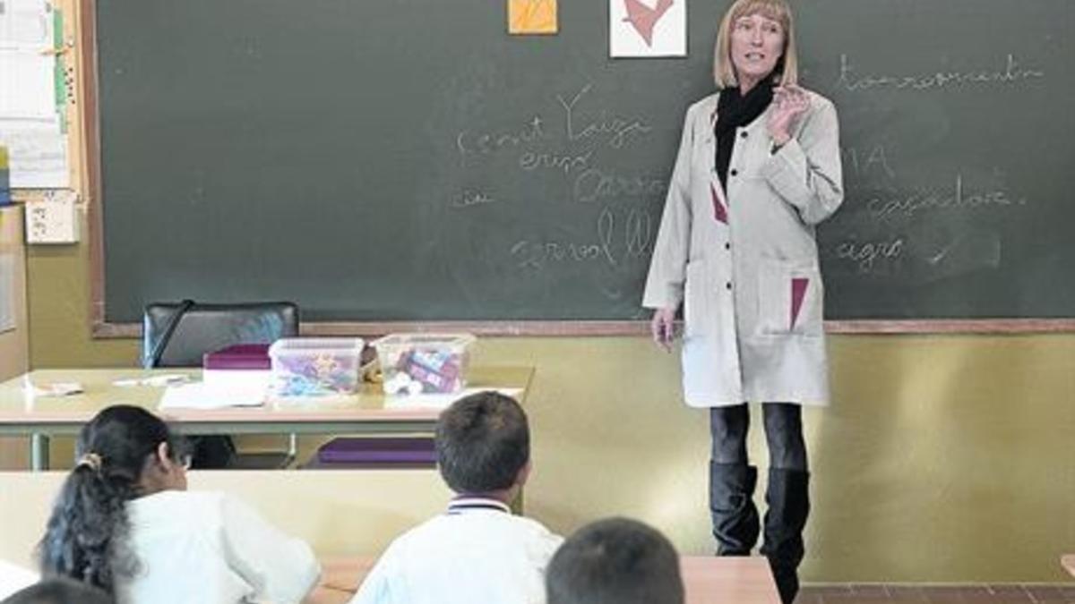 Clase de segundo de primaria en el colegio público Balàfia, en Lleida.