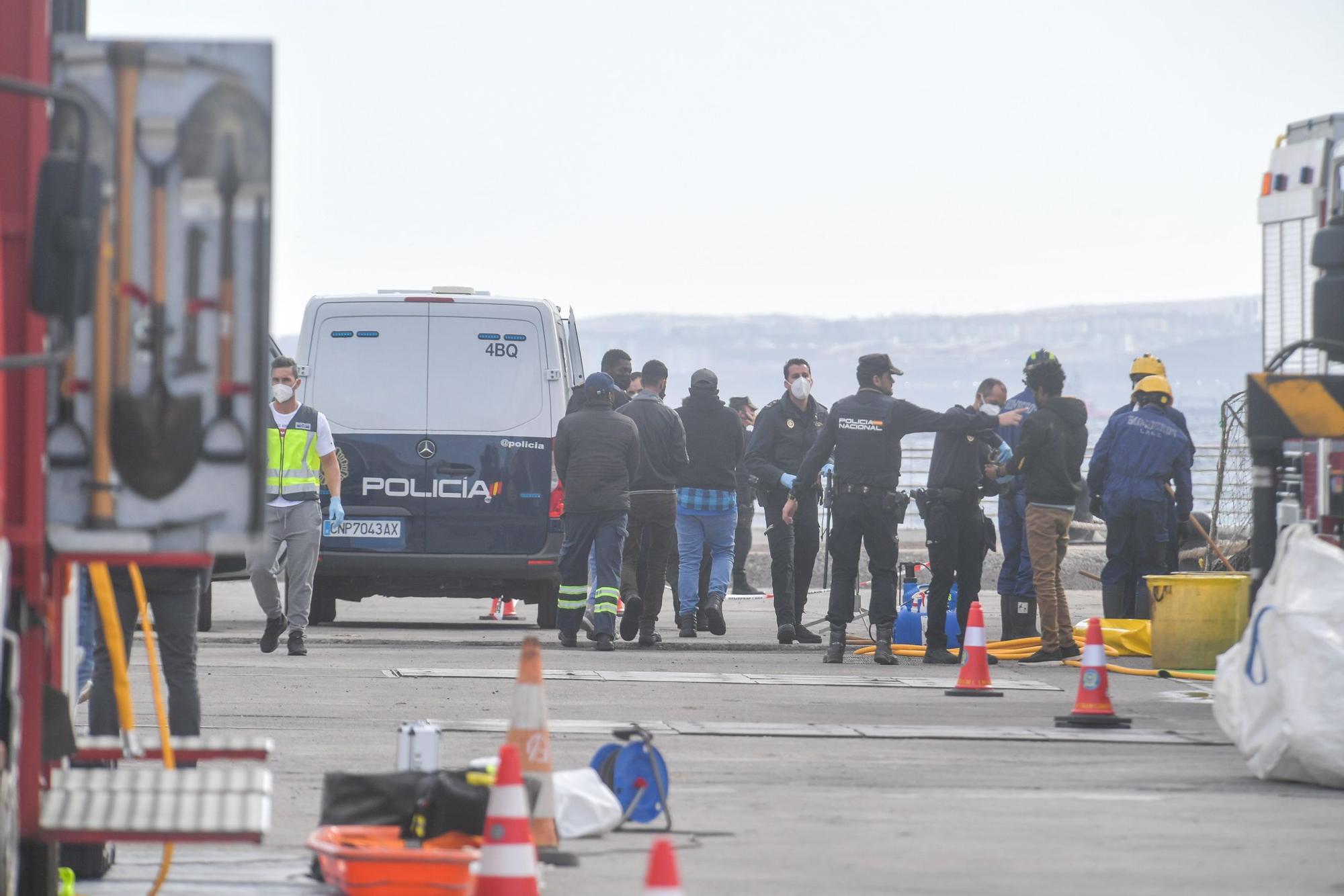 Desembarco de la cocaína del 'Orión 5' en el Puerto de Las Palmas