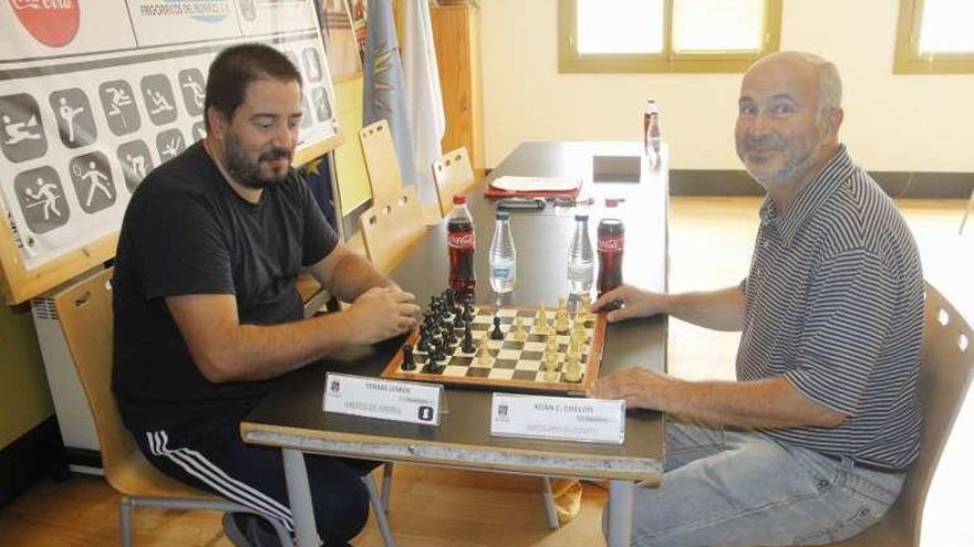 La presentación de la jornada de ajedrez. // Santos Álvarez