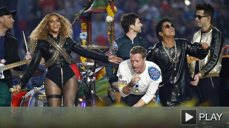 Beyoncé, Coldplay y Bruno Mars, estrellas de la Super Bowl