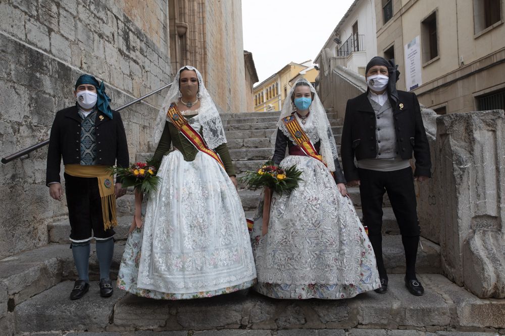 Así fue la ofrenda de las Falleras Mayores de Morvedre.