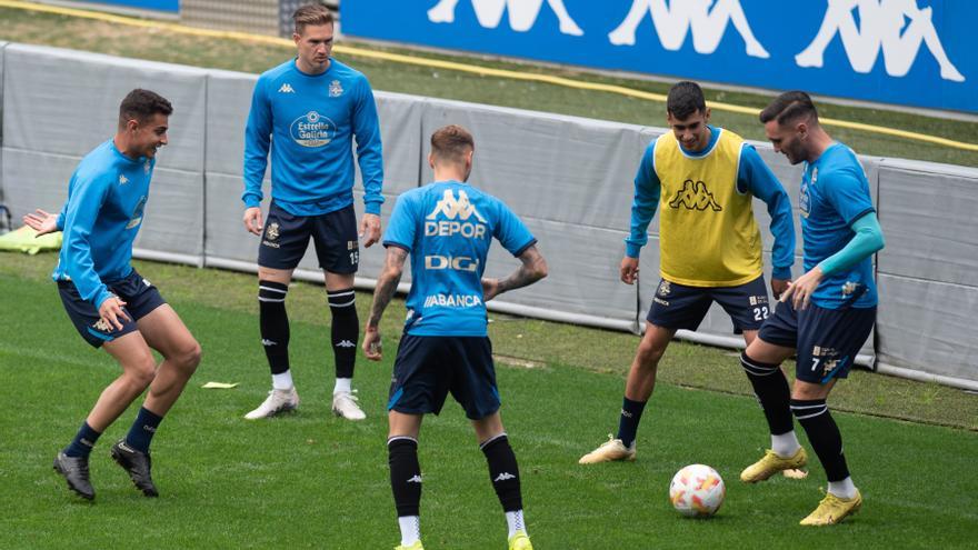 El Dépor prepara en Riazor el partido de Córdoba